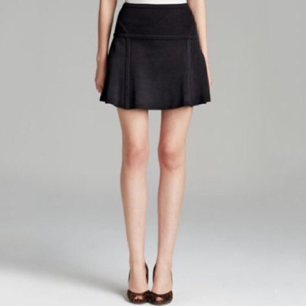 Diane Von Furstenberg Flote Black Knit Mini Skirt